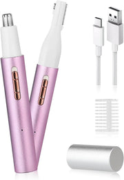 Nose & Eyebrow Trimmer for Women and Men,2025 Rechargeable Ear Razor & Face Shaver,Lady's Painless Portable Facial Hair Re...