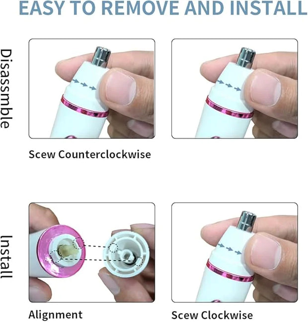 Electric Razor for Women, Bikini Trimmer Womens Shaver for Face Nose Eyebrow Body Leg Pubic Underarm Arm Ladies Rechargeab...