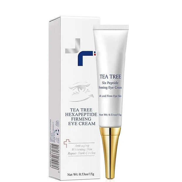 Eye Cream for Dark Circles Under Eye Cream for Puffiness and Bags Tea Tree Six Peptide Fiming Anti-Aging Eye Cream for Wri...