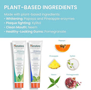 Himalaya Botanique Complete Care Whitening Toothpaste Variety Pack, Simply Mint and Simply Peppermint Flavors, Fluoride Fr...