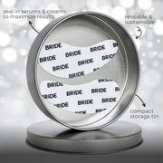Bride Essential Eye Mask to Treat Dark Circles, Wrinkles and Puffy Eyes, 1 Pair White Reusable Silicone Under Eye Patches ...