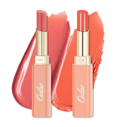 Oulac Moisturizing Shine Lipstick For Women Christmas Set 2PCS, 2 in 1 Tinted Lip Balm for Winter, Hydrated Juicy and Glos...