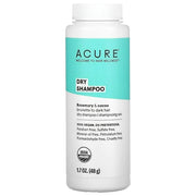 Acure Dry Shampoo - Brunette to Dark Hair - Powder Hair Care for Brunette - Refresh Treated Color Tinted Hair & Extend Cle...