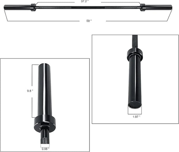BalanceFrom Olympic Barbell Standard Weightlifting Barbell - Product Image