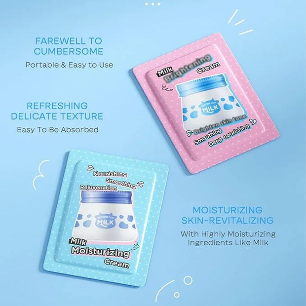 Milk Skincare Kit, Skin Care Kit Hydrating Skin, Facial Skin Care Routine Kit for Women/Girls, Face Skin Care Set Improves...