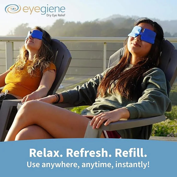 EyeGiene Refill - Insta-Warming Wafers for Self Heating Eye Mask – Warm Compress for Eyes, Multi-Use Heat Treatment for Dr...