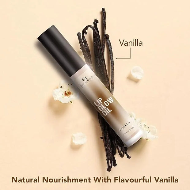 Botanic Hearth Lip Glow Oil with Vanilla flavor | Moisturizing & Hydrating Lip Gloss Oil for Dry Lips | Transparent Gloss ...