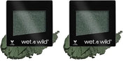 wet n wild Color Icon Satin Eyeshadow Single | High Pigment Long Lasting | Envy (Pack of 2) - Product Image