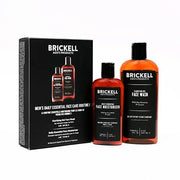 Brickell Men's Daily Essential Face Care Routine I, Gel Facial Cleanser Wash and Face Moisturizer Lotion, Men's Skincare G...