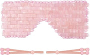 ideayard Rose Quartz Eye Mask, Cooling Eye Mask 100% All Natural Crystal Mask for Facial Puffy Eyes Reusable - Product Image