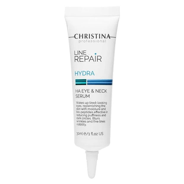 Christina Line Repair Hydra HA Eye & Neck Peptide Serum for Face with Hyaluronic Acid | Dark Circles Elimination | Anti-Ag...