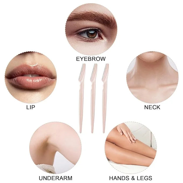21 Pcs Eyebrow Razors, Face Razors Multipurpose, Exfoliating Dermaplaning Tools, Eyebrow Trimmers Shaver with Safety Cover...