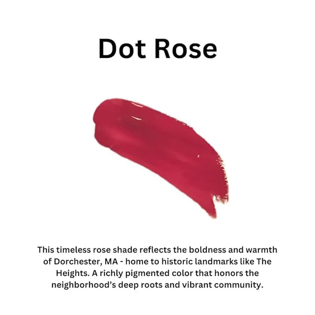 Dot Rose Lip Gloss (.25oz) -Vegan, Gluten-Free, Cruelty -Free formula with Aloe, Vitamins C & E, Spearmint extract and a s...