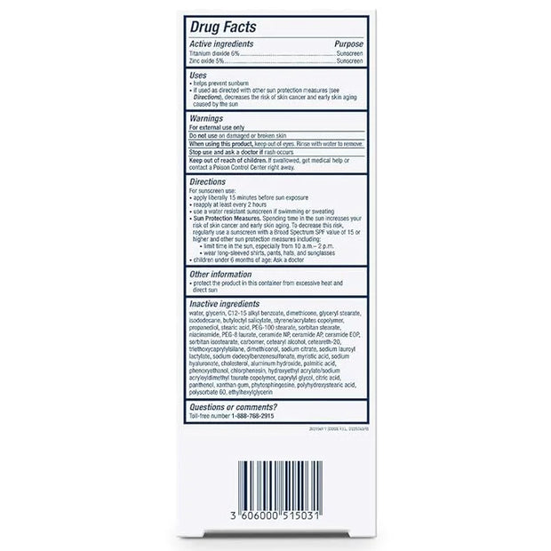 CeraVe 100% Mineral Sunscreen SPF 30 | Face sunscreen With Zinc Oxide & Titanium Dioxide | Hyaluronic Acid + Niacinamide +...