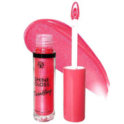 Pink Lip gloss Lip Plumper Gloss Shimmer High Shine Lip Gloss Moisturizing Tinted Lip Gloss Long Lasting Waterproof Lip Oi...