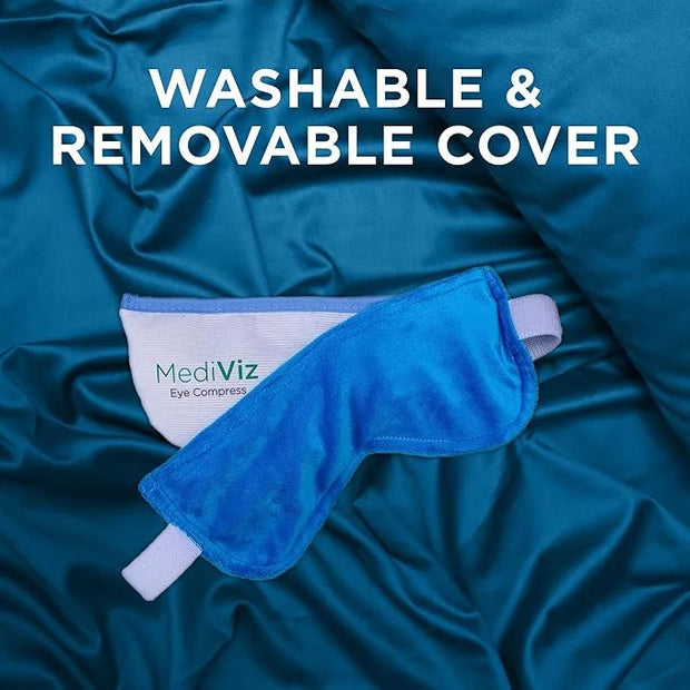 Warm Compress Eye Mask - Moist Heat Compress for Irritated Eyes and Eyelid Lumps and Bumps - Product Image