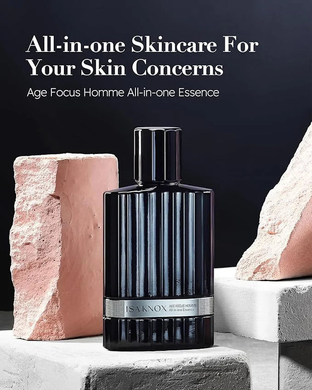 Isa Knox Age Focus Homme (All-in-one Essence, 4.1fl oz) - Refreshing and Moisturizing All-in-One Moisturizer, Protective B...
