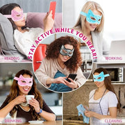 Cooling & Heating Eye Mask - Hot/Cold Use for Puffy Eyes, Headaches, Migraines, Sinus & Dark Circles (2 packs blue) - Prod...