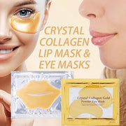 30 Pairs Lip Masks & Eye Mask, 24K Under Eye Masks and Collagen Crystal Gel Lip Mask, Under Eye Patches for Puffy Eyes, Da...
