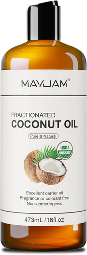 Pure Fractionated Coconut Oils Liquid 16oz 100% Natural USDA Certified Massage MCT Oil Organic&Moisturizer for Face Skin&H...
