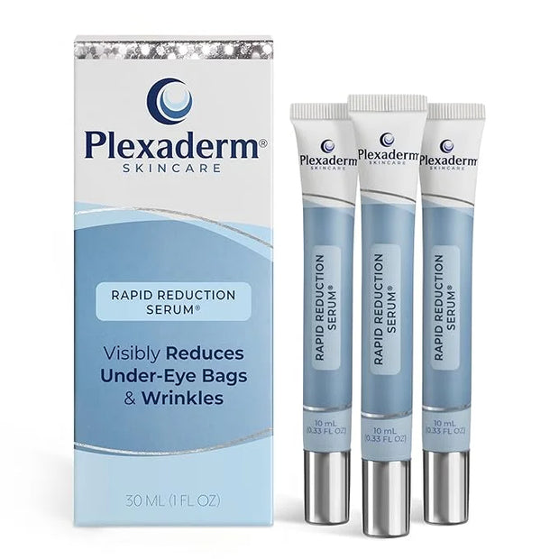 Plexaderm Rapid Reduction Eye Serum - Visibly Reduces Under-Eye Bags, Wrinkles, Dark Circles, Fine Lines & Crow's Feet Ins...