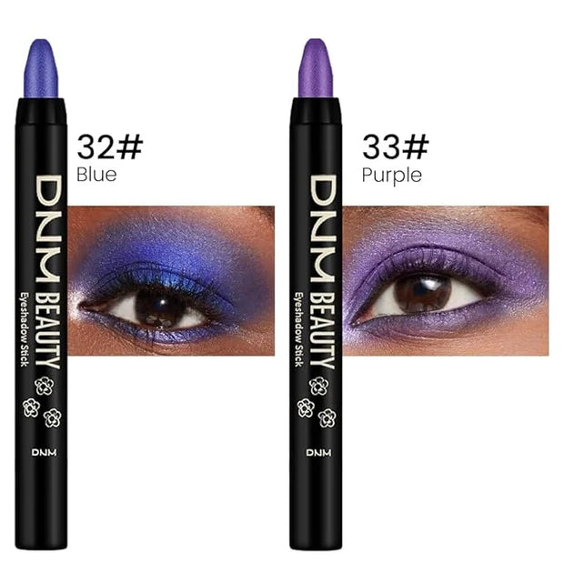 Kaely 2Pcs Cream Eyeshadow Sticks Set for Eyes Waterproof,Blue Shimmer & Purple Shimmer Matte Eye shadow Stick Pencil Pen ...