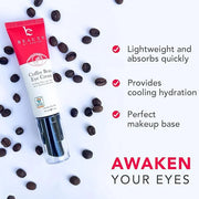 Beauty by Earth Caffeine Eye Cream for Puffiness & Bags Under Eyes - USA Made with Natural & Organic Ingredients, Under Ey...
