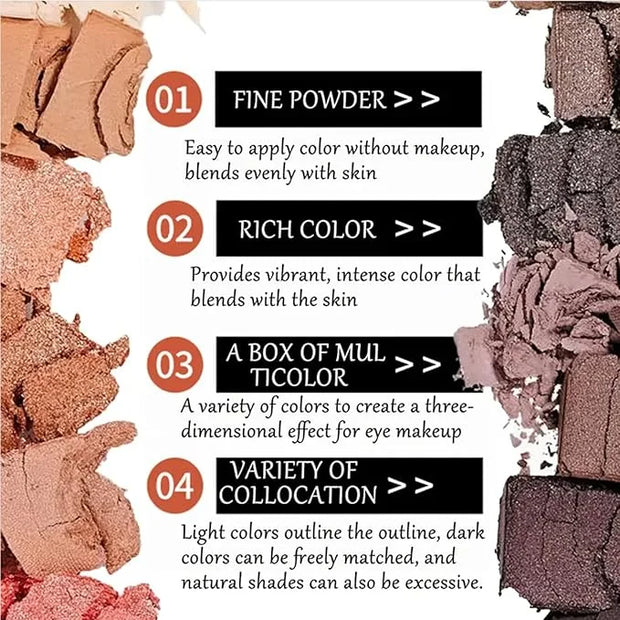 BestLand 12-Color Nude Eyeshadow Palette - Natural Nude Matte & Shimmer Glitter Pigment Eye Shadow Palette Set - Waterproo...