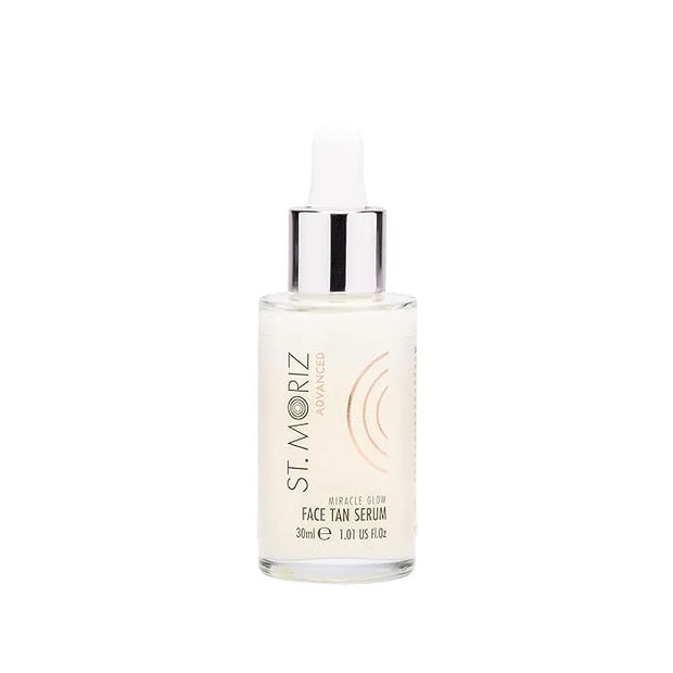 St Moriz Advanced Miracle Glow Face Tanner Serum - Hydrating Self Tan Face Serum, 30ml - With Q10 & Hyaluronic Acid - Natu...
