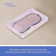 SLEEP & GLOW Silk Sleep Eye Mask Luxury Mulberry 22 Momme 100% Natural Triple Silk Blindfold with Adjustable Strap for Com...