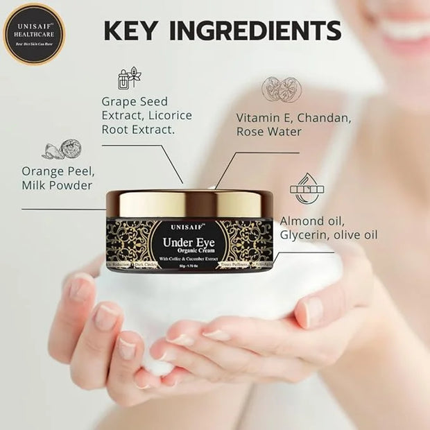 Under Eye Cream Anti Aging – Eye Cream for Puffiness and Bags Under Eyes | Eye Repair Cream for Dark Circles Under Eye Tre...