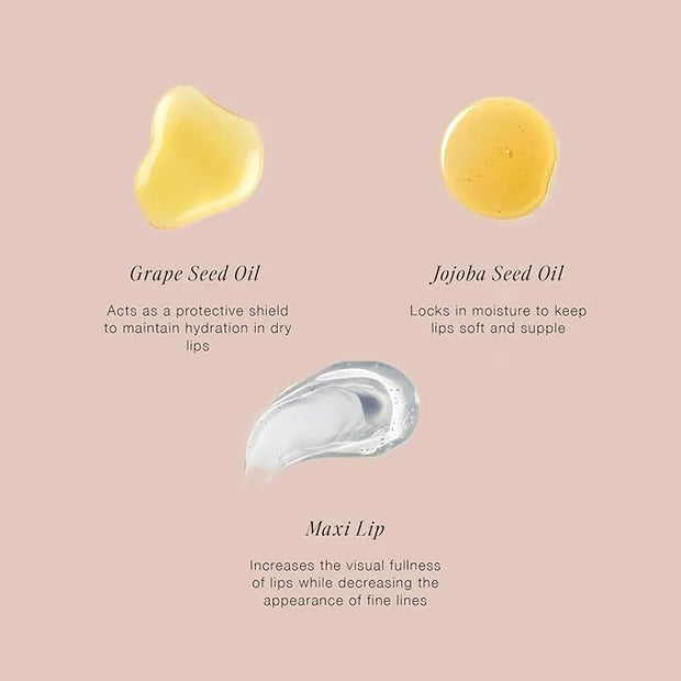 Jouer Essential Vegan Lip Enhancer - Plumping Gloss and Conditioner With Jojoba Seed Oil and Maxi Lip Formula for Fullness...