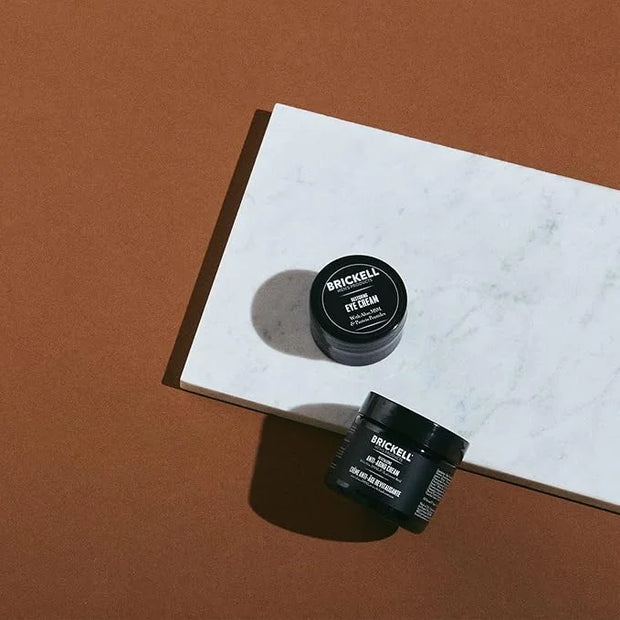Brickell Men's Ultimate Anti-Aging Routine, Anti-Wrinkle, Night Face Cream and Eye Cream to Reduce Puffiness, Wrinkles, Da...