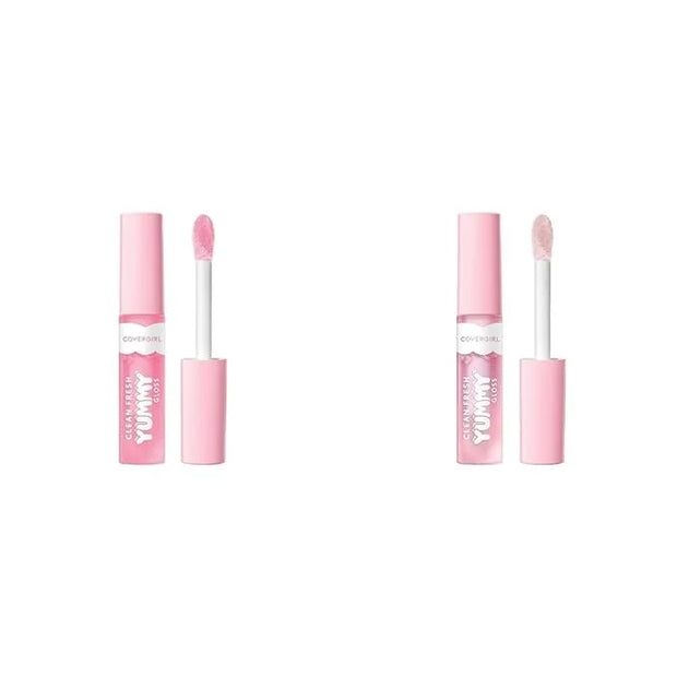 COVERGIRL Clean Fresh Yummy Gloss Lip Gloss 2 Pack - Sugar Poppy and Let's Get Fizzical - Product Image