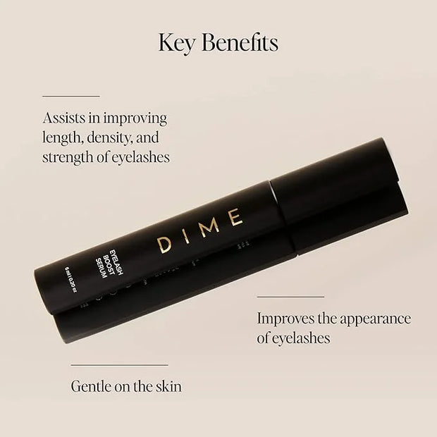 DIME Beauty Eyelash Boost Serum, Eyelash Growth Serum for Healthier, Longer, Thicker Eyelashes, 0.20 oz / 6 ml - Product I...
