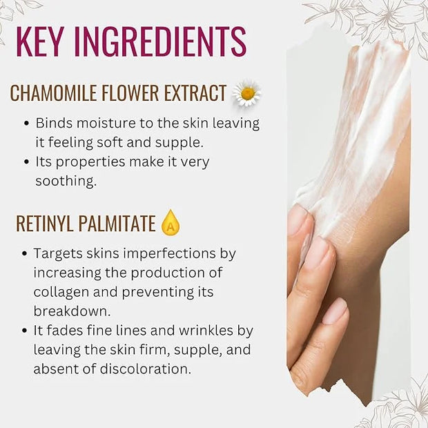Retinol Boost Serum for Face and Neck with Collagen, Shea Butter & Chamomile Flower Extract | Plant Based Formula | Carefu...