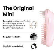 Tangle Teezer Original Detangler Brush, Dry & Wet Travel Size Mini Hair Brush, for Kids & All Hair Types, Millennial Pink ...