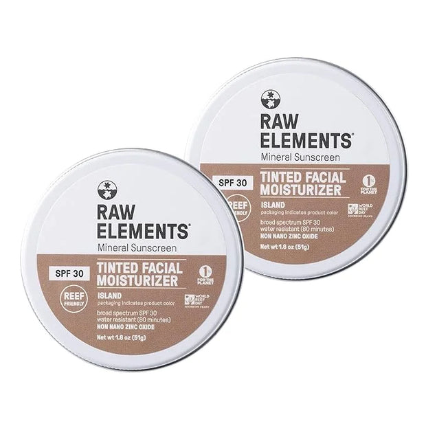 Raw Element Ultra-Moisturizing Tinted Face Cream, Non Toxic Mineral Face Sunscreen, Daily Tinted Moisturizer, Non-Nano Zin...