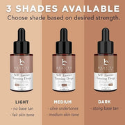 Self Tanning Drops for Face - USA Made with Organic & Natural Ingredients, Bronzing Face Tanning Drops with Aloe Vera, Non...