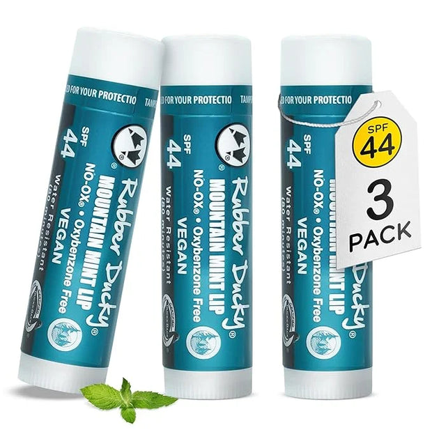 Rubber Ducky | Lip Sunscreen, Lip Balm with SPF 44, Waterproof Sunscreen Lip Balm | Vegan, Untinted, Mint Flavor, with Vit...