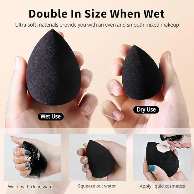 BEAKEY Makeup Sponge Set, 5 Pcs Foundation Blending