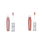 Rimmel Stay Glossy Lip Gloss Bundle - 130 Blushing Belgraves & 135 Sippin Non-Sticky Lightweight Lip Color and Shine .18oz...