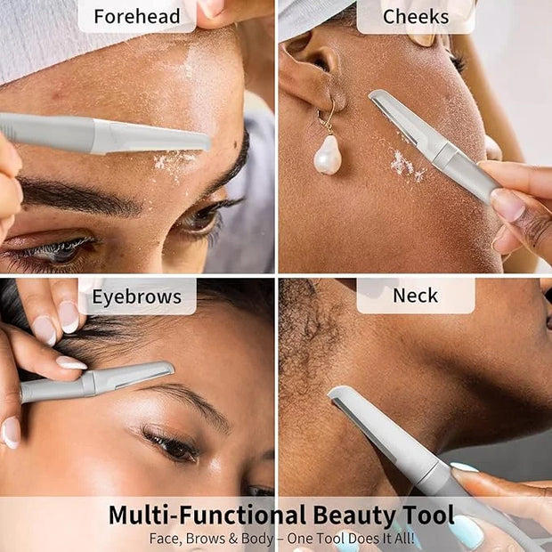 Face Razors for Women, Dermaplane Razor for Women Face, Eyebrow Razor, Facial Razors, Dermaplaning Tool, Reusable Metal Ha...