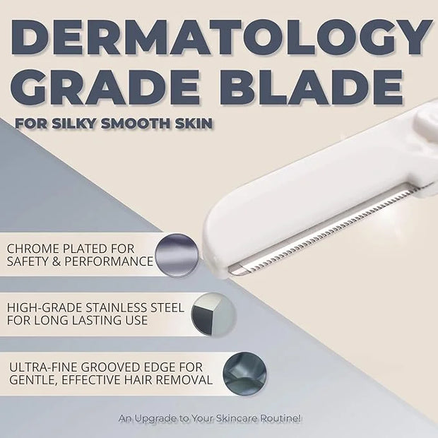 Dermaplaning Tool (6 Count) – Easy to Use Dermaplane Razor for Face – Facial Hair Removal for Women – Blade for Eyebrows a...