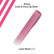 Almay Color & Care Hydrating Lip Gloss, Soft Natural Hues, Prebiotic Complex, Hyaluronic Filling-Sphere Technology, 600 Lu...
