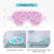 Bundle of CONBELLA Cold Face Eye Masks Ice Face Mask Hot Cold Compress and 2PCS Cooling Eye Mask Gel Eye Mask - Product Image