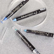 evpct Dazzling Blue Shimmer Cream Eye Shadow Brightener Sticks Set for Eyes, Blue Shimmery Matte Pencil Eye shadow Applica...
