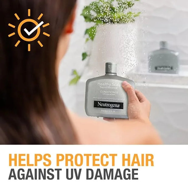 Neutrogena Healthy Scalp Rapid Renewal Conditioner with Pea Protein & UV Damage Protecting for Strong Healthy-Looking Hair...