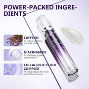 Eye Serum for Dark Circles and Puffiness, Caffeine Eye Serum Infused Collagen and Niacinamide with Ice Globe for Puffy Eye...