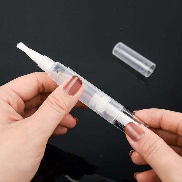 10Pack 5ML Transparent Twist Pens, Empty Nail Oil Pen Brush Cosmetic Lip Gloss Container Applicators - Product Image